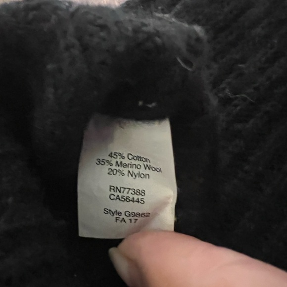 J. Crew knit, round neck sleeveless black sweater, size small - Picture 6 of 6